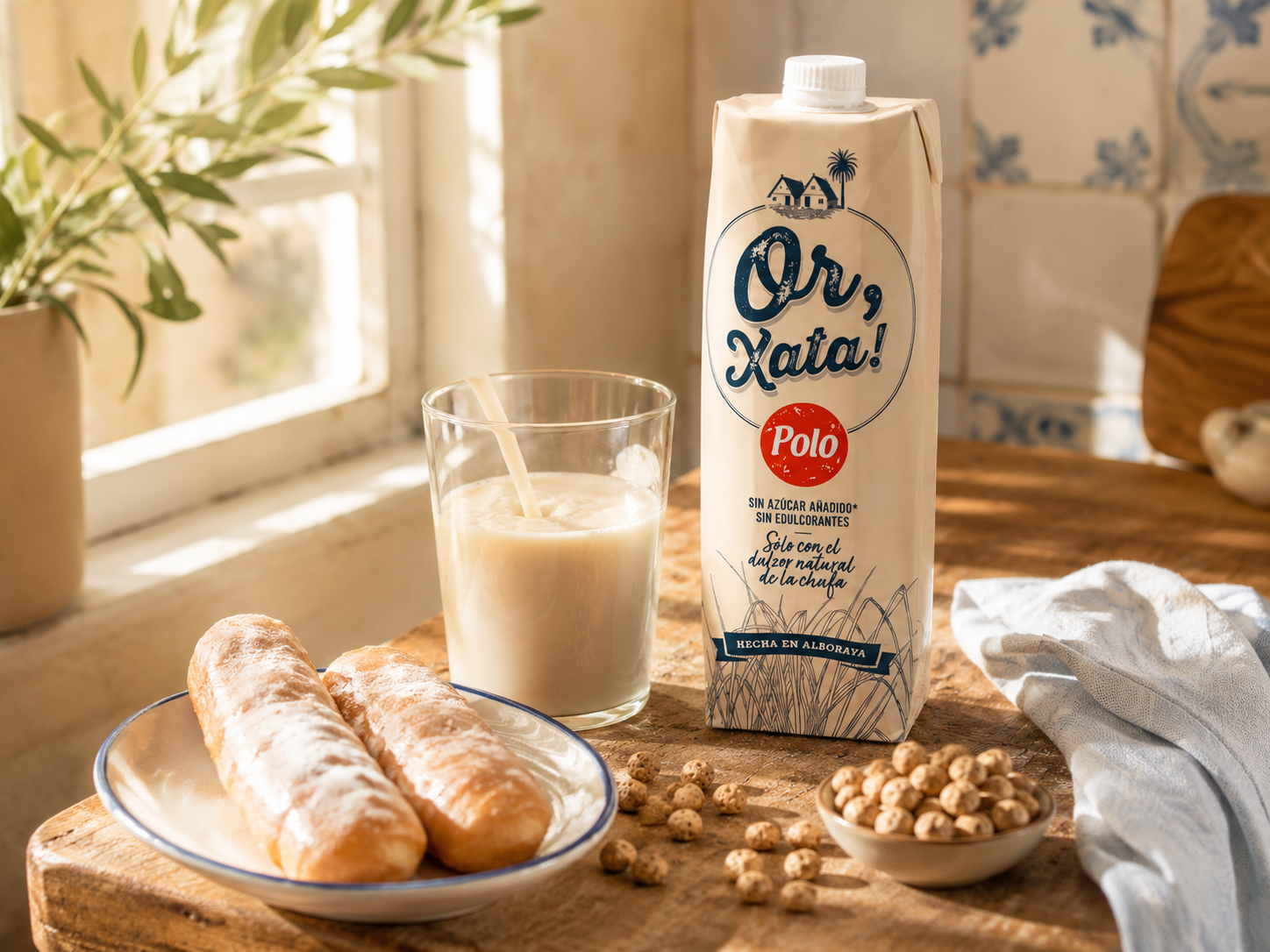Merienda con Orxata Polo y Fartons Polo